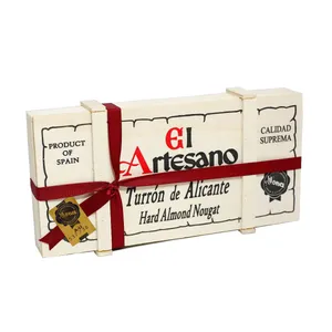 El Artesano Alicante Crunchy Almond Turrón – Wooden Box