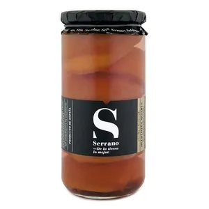 Serrano Peaches in wine & cinnamon